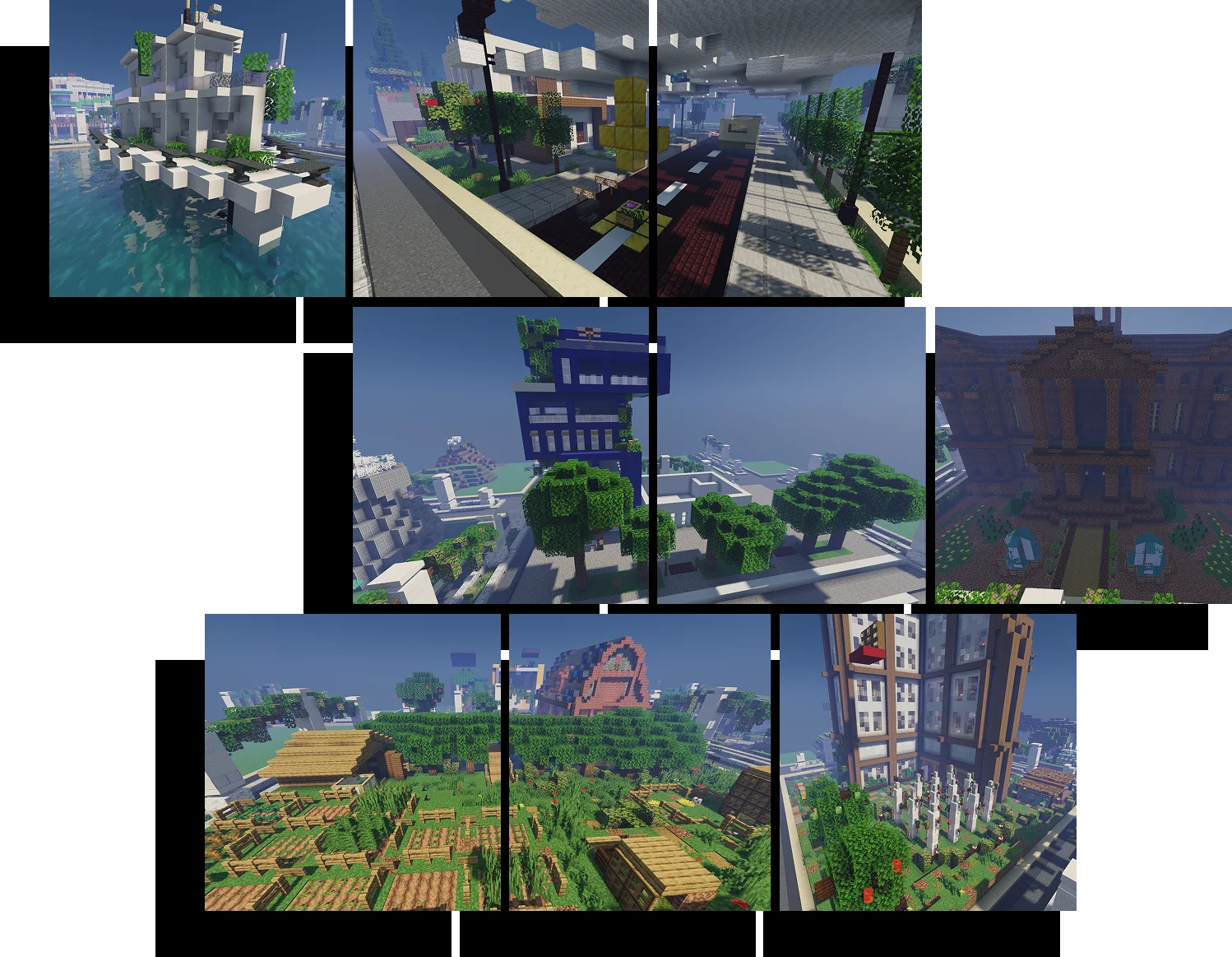 Gallery of Minecraft builds made during BTPixels