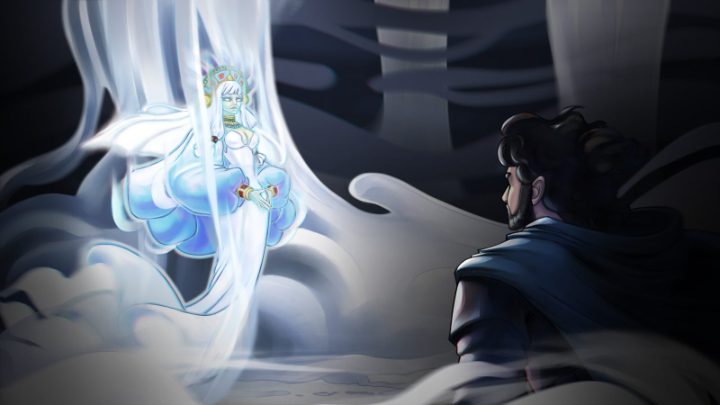 A cutscene from The Last Artifact