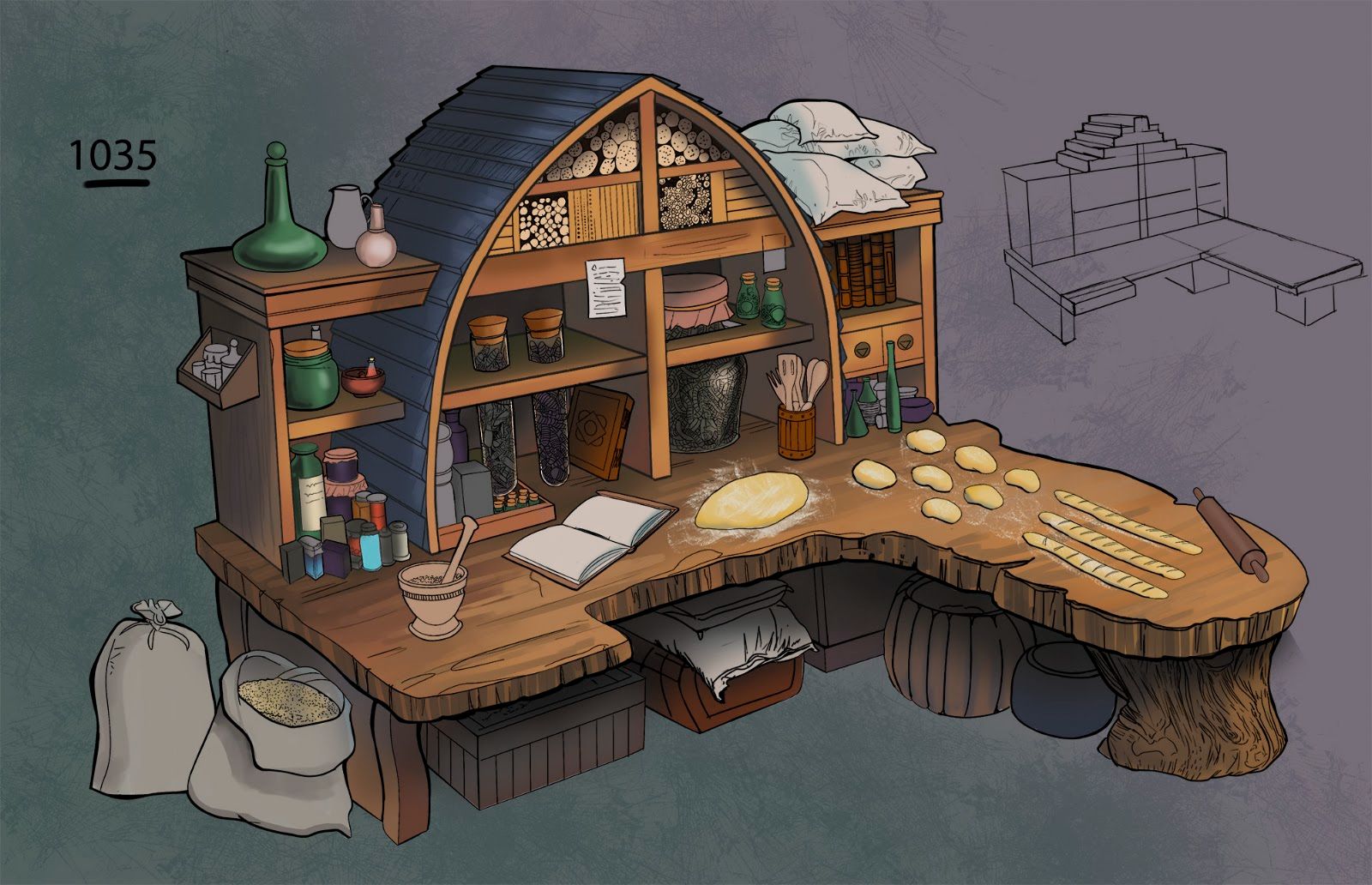 Bakery, props