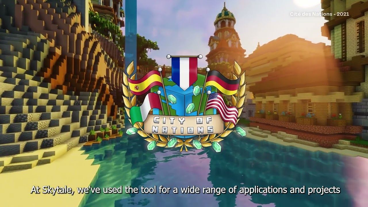 O editor de diálogos do Skytale Map Editor em uso